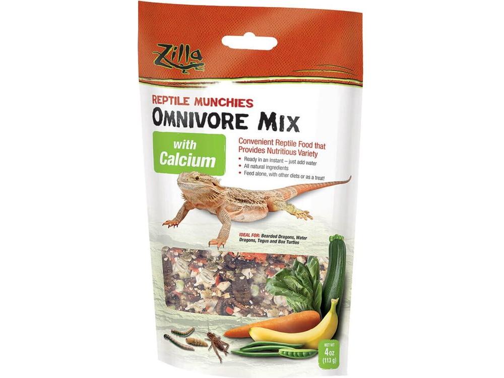 Zilla Reptile Munchies Omnivore with Calcium Zilla