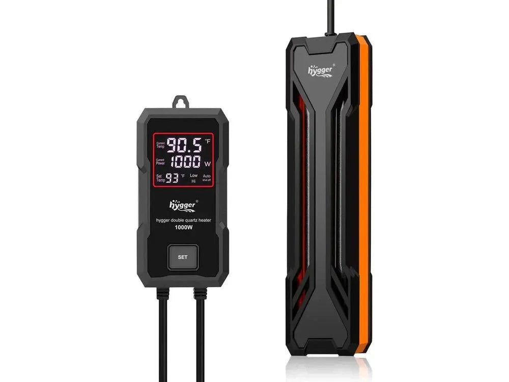Hygger - Quartz Aquarium Heater with Digital LED Controller UUS-HG043-1000W