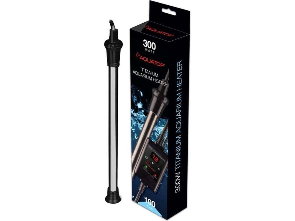 Aquatop Submersible Titanium Aquarium Heater & External Thermostat 300w Aquatic Heaters Aquatop