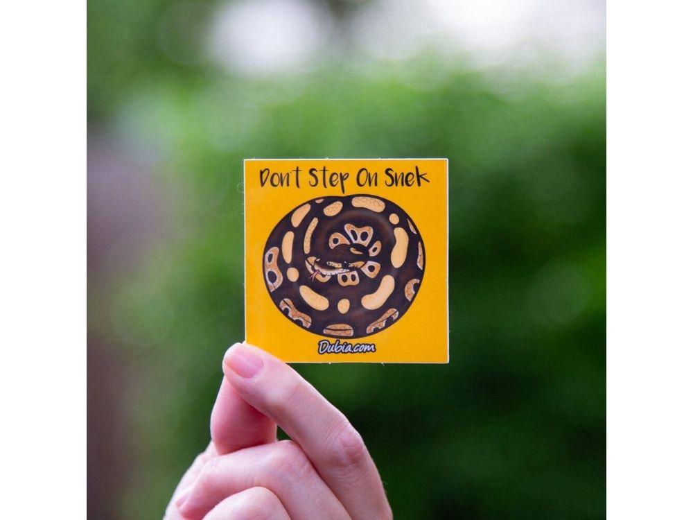Don't Step On Snek Sticker Sticker Dubia.com
