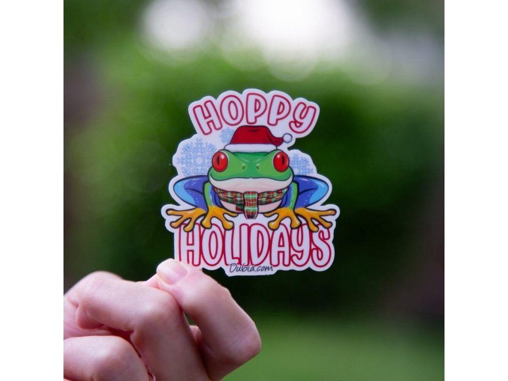 Hoppy Holidays Sticker Sticker Dubia.com Die-Cut