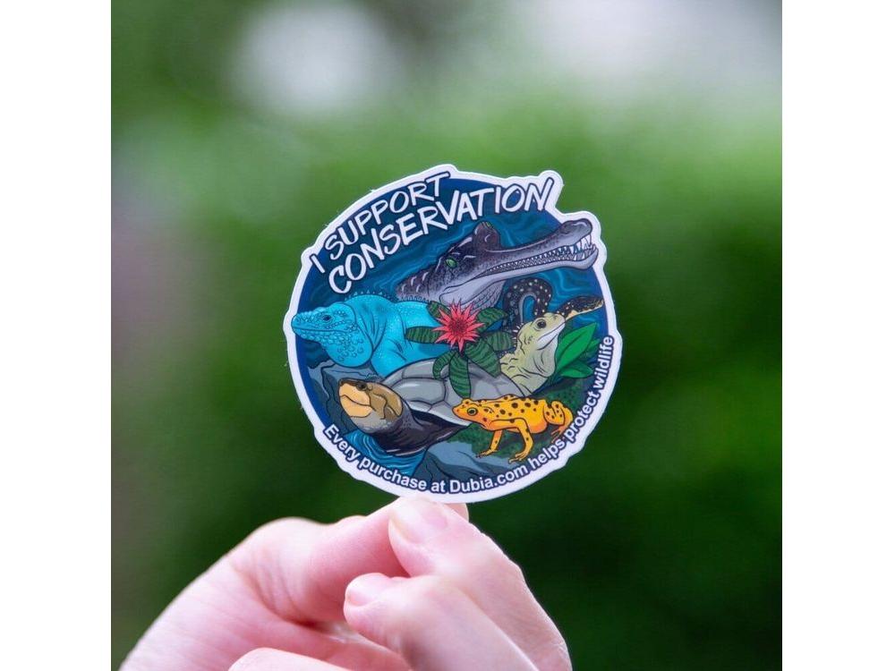 I Support Conservation Sticker Sticker Dubia.com Die-Cut