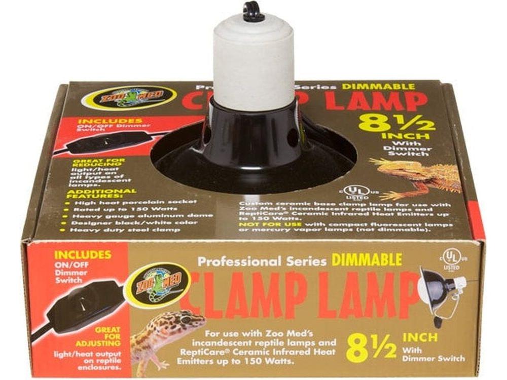 Zoo Med Dimmable Clamp Lamp - Light Control | “Adjust Brightness
