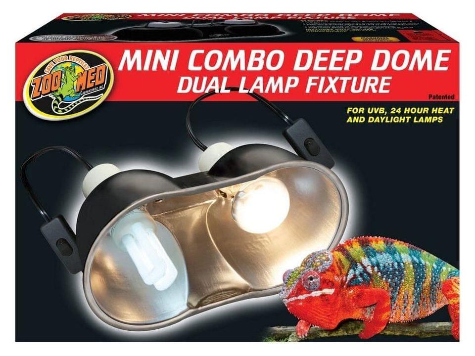 Zoo Med Mini Combo Deep Dome Lamp Fixture Zoo Med