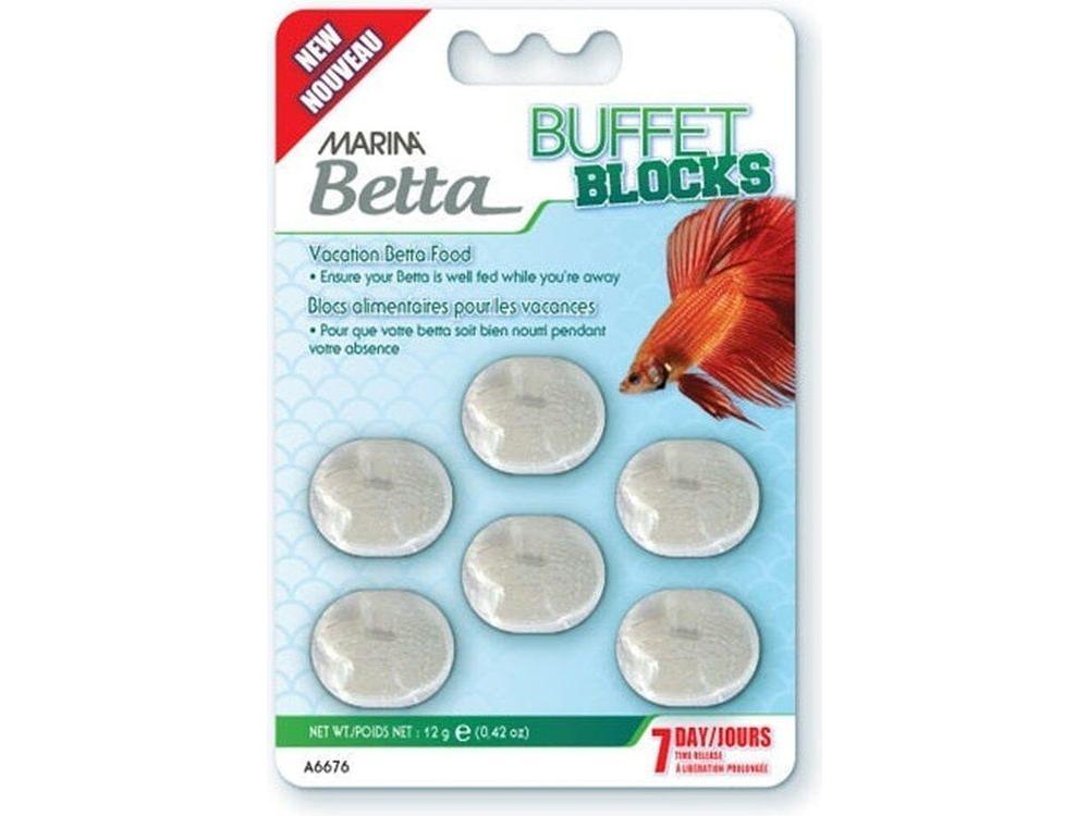 Marina Betta Vacation Block Food, .42oz Fish Supplies Marina