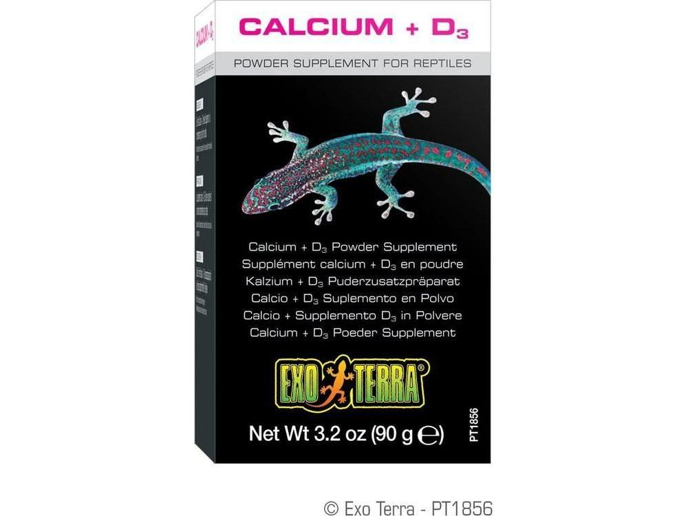 Exo Terra Calcium Powder + D3, 3.2oz Exo Terra