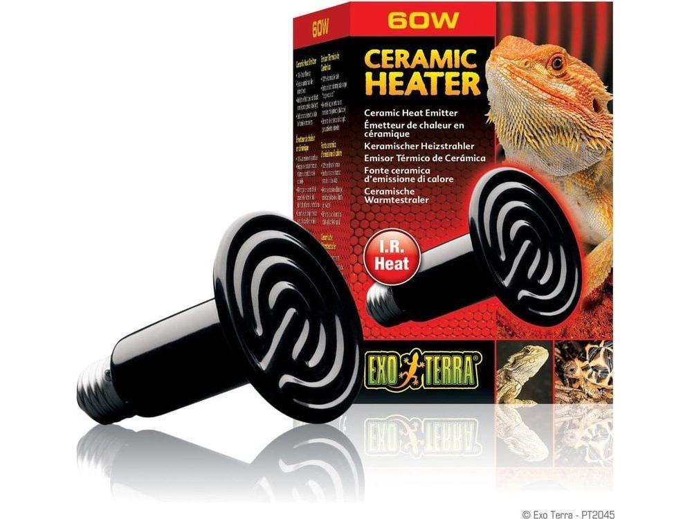 Exo Terra Ceramic Heater 60W - Heat Emitter | “Deliver Steady
