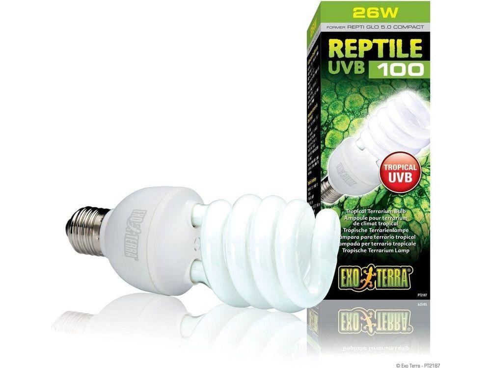 Exo Terra Reptile UVB100 26W - Bulb | “Provide Balanced UVB
