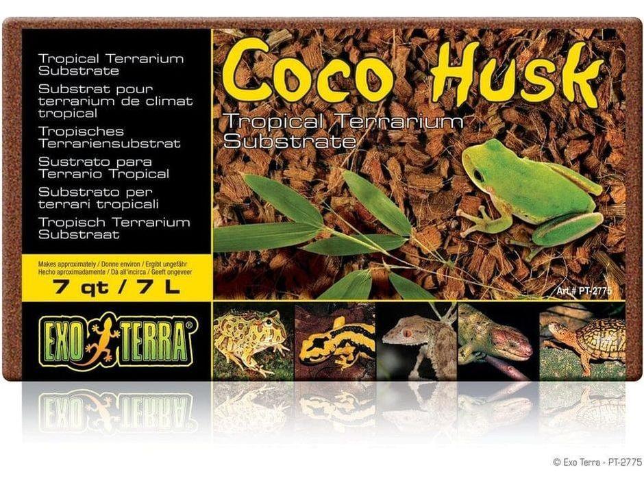 Exo Terra Coco Husk Brick Bedding 7qt - Substrate | “Keep Moisture