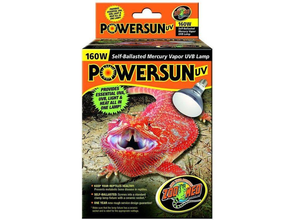 UVランプ Powersun UV 160W Amazon.com : Zoo Med PowerSun UV Bulb 160 Watt : Pet Habitat