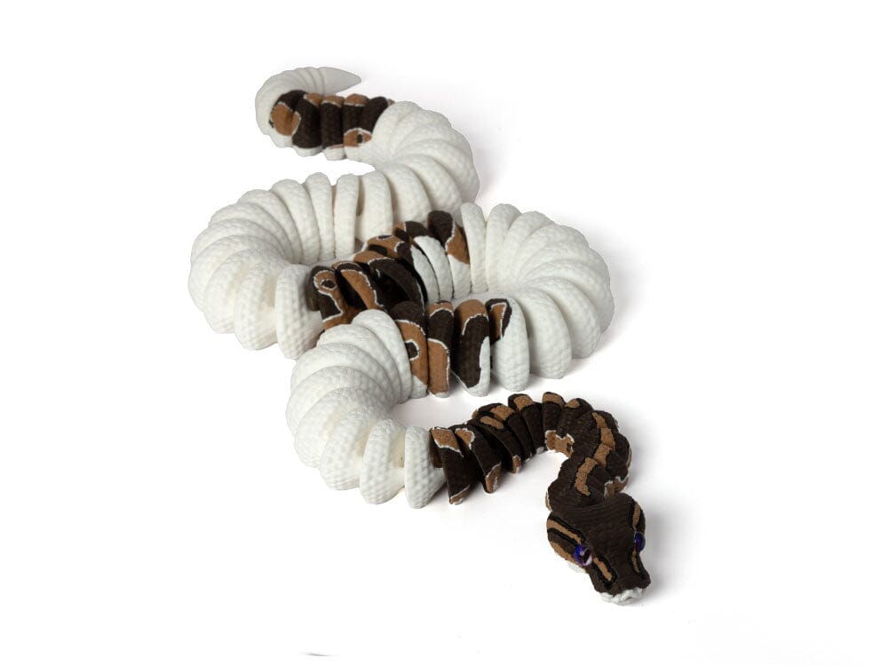 3D Printed Realistic Pied Ball Python - large Toys Dubia.com