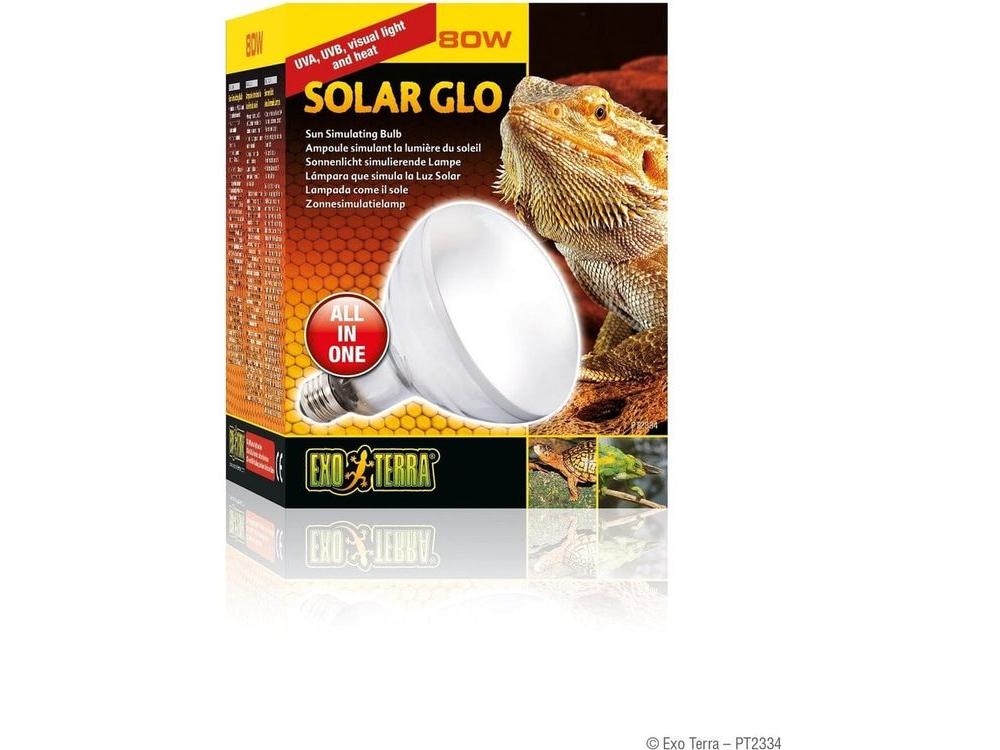 SOLAR GLO UVランプ 80W Exo Terra Solar Glo 80w | “All-in-One Heat & UVB Mercury Vapor