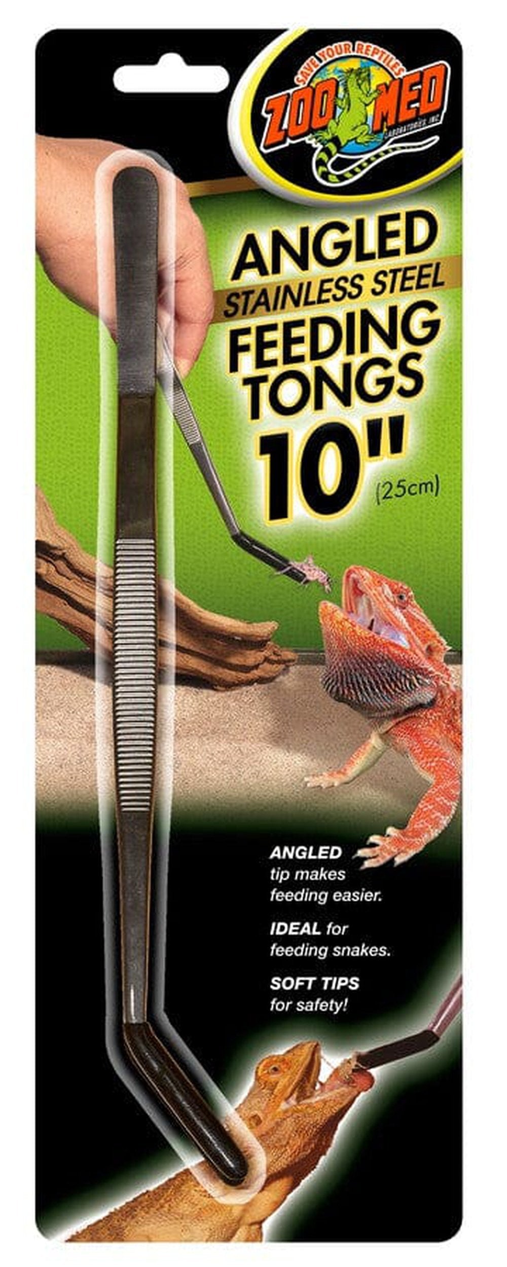 Reptile Feeding Tongs 5.5 Stainless Steel Tweezers Feeder Tools Blunt  Serrated 