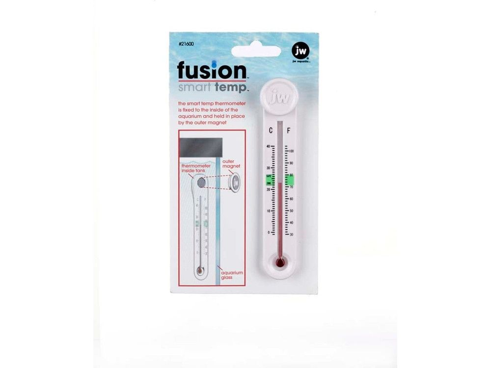 JW Pet Fusion Smart Temp Aquarium Thermometer White, 1ea/One Size JW Pet