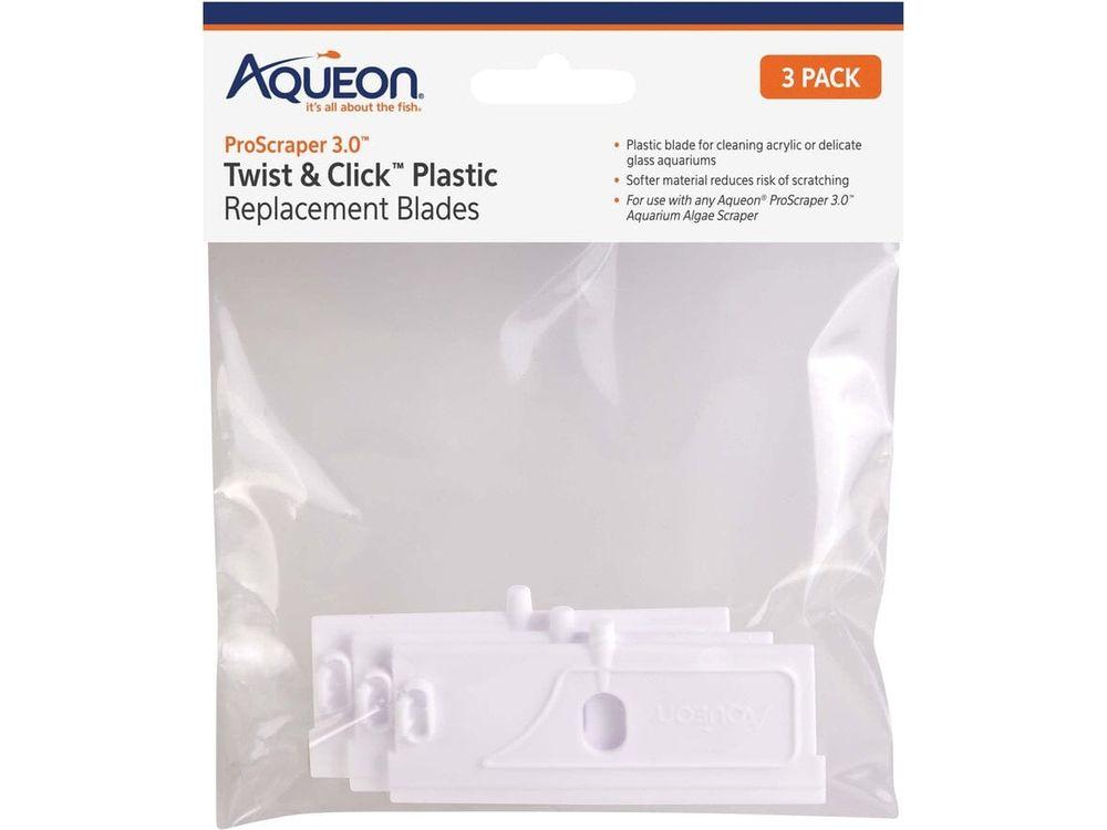 Aqueon ProScraper 3.0 Twist & Click Plastic Replacement Blades aquarium cleaning supplies Aqueon