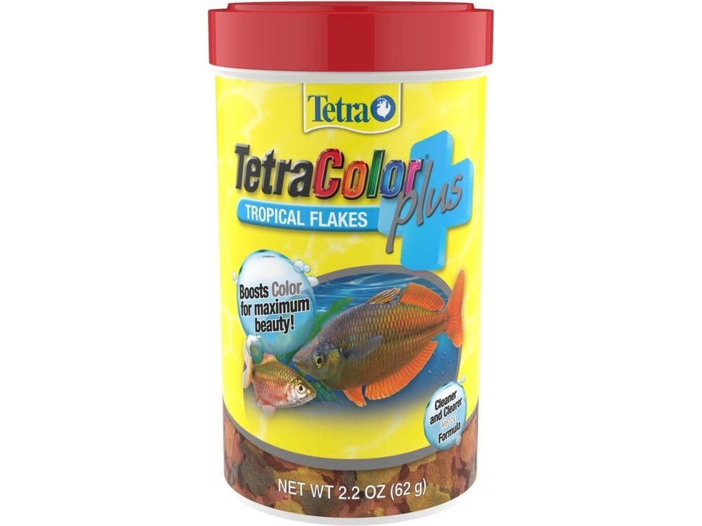 Tetra TetraColor Plus Tropical Flakes Fish Food 1ea/2.2 oz Aquatic Diet Tetra