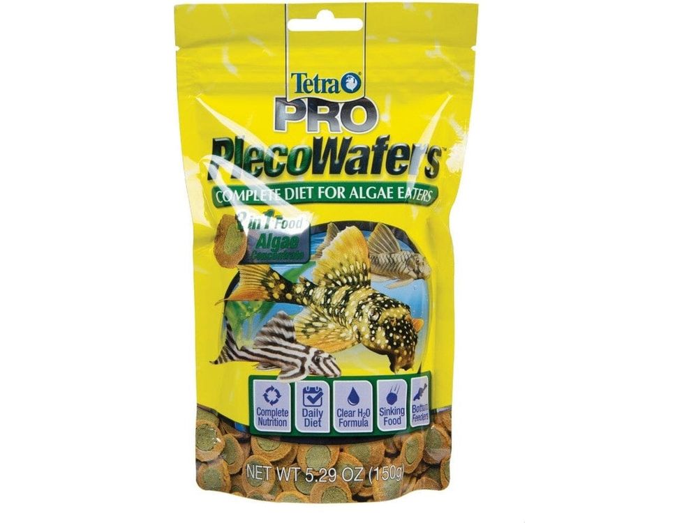 Tetra PRO PlecoWafers Vegetable Diet Fish Food 1ea/5.29 oz Tetra