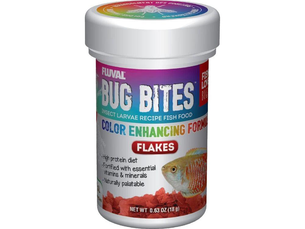 Fluval BugBites Color Enhancing Flakes .63oz Fish Supplies Fluval