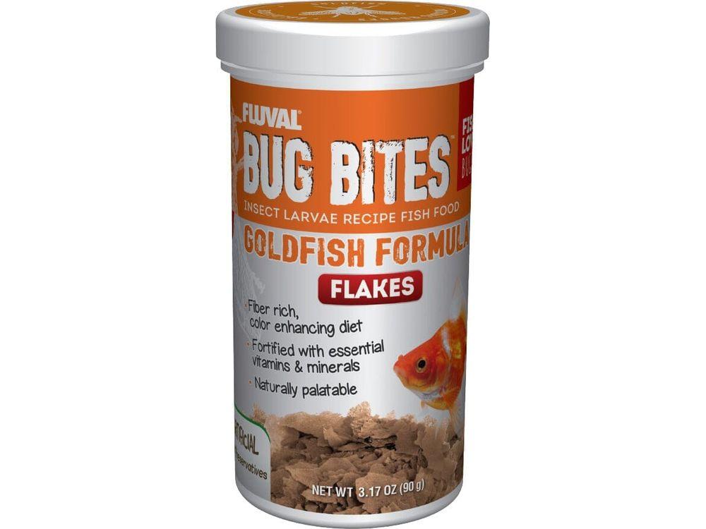 Fluval Bug Bites Goldfish Flakes 3.17oz Fish Supplies Fluval