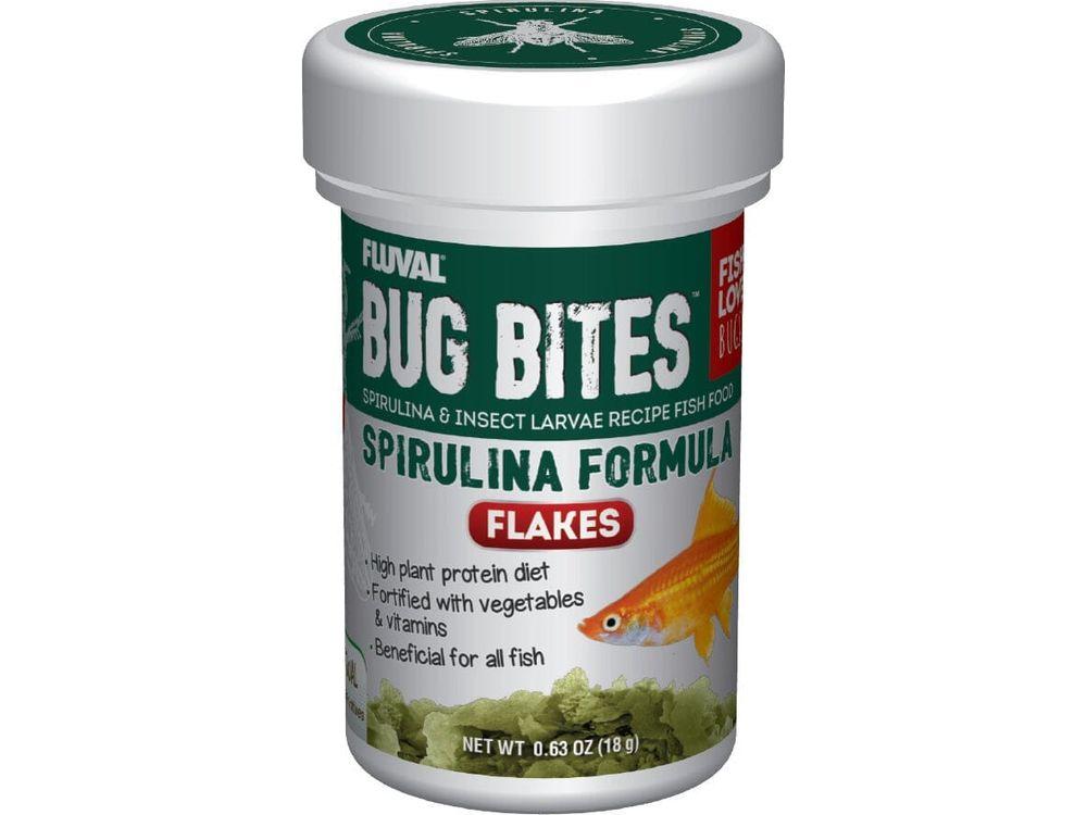 Fluval Bug Bites Spirulina Flakes 0.64oz Fish Supplies Fluval