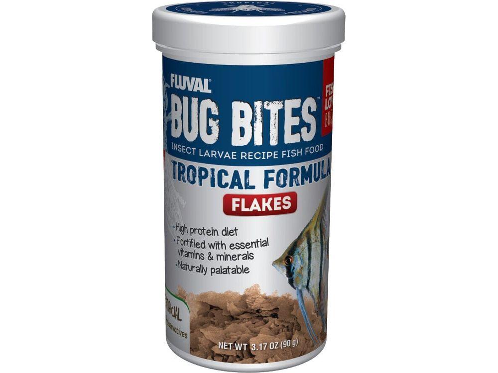 Fluval Bug Bites Tropical Flakes 3.17oz Fish Supplies Fluval