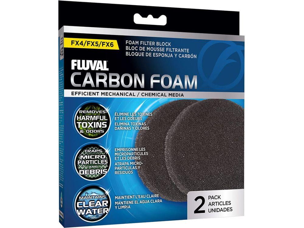 Fluval FX Series Carbon Foam Pad, 2pk Fish Supplies Fluval