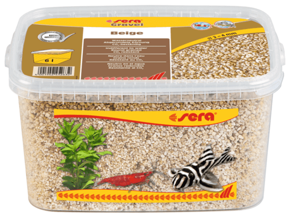 Sera Gravel Beige 2-4mm 6L Aquarium Substrate & Gravel Sera