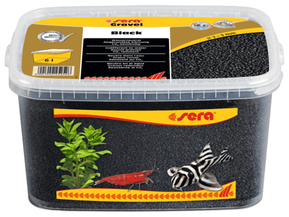 Sera Gravel Black 2-3mm 6L Aquarium Substrate & Gravel Sera