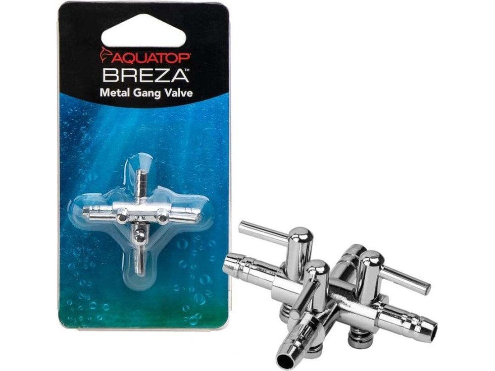 Aquatop BREZA Metal Gang Valve 3-Way Fish Supplies Aquatop