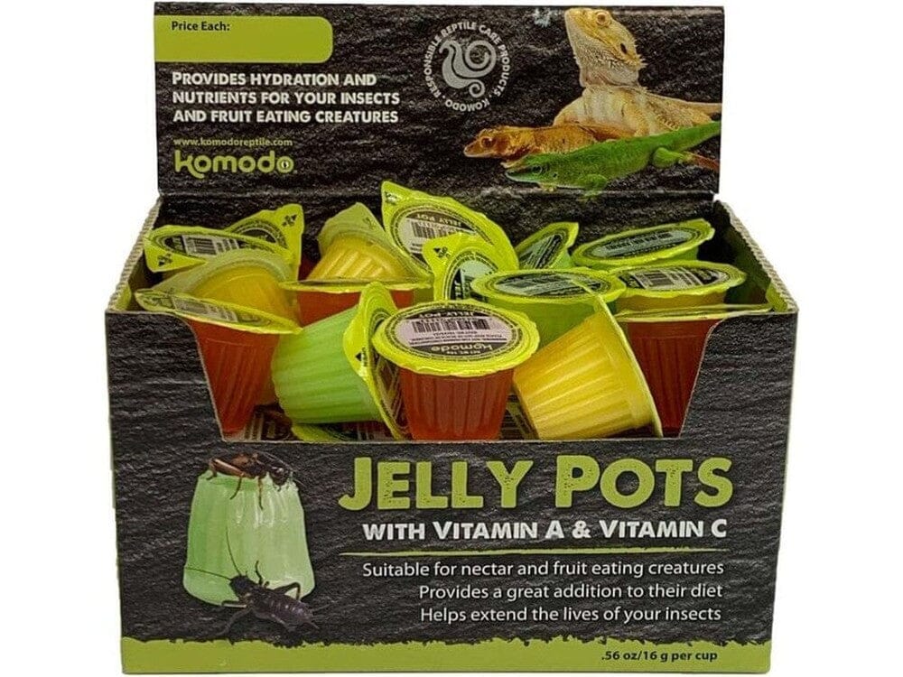 Komodo Jelly Pots Insect Food Fruit Flavor 1ea/0.56Oz Per Cup,