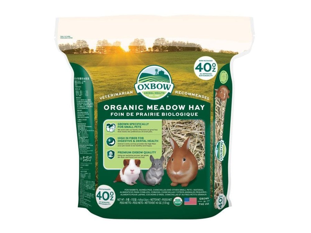 Oxbow Animal Health Organic Meadow Hay Small Animal Treat 1ea/40 oz