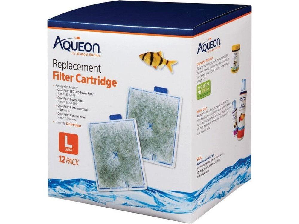 Aqueon Replacement Filter Cartridges, Large - 12 pk Filter & Accessories Aqueon