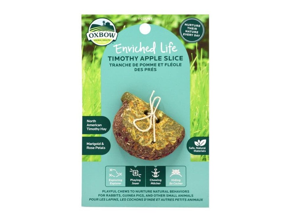 Oxbow Animal Health Enriched Life Timothy Apple Slice Small Animal Chew