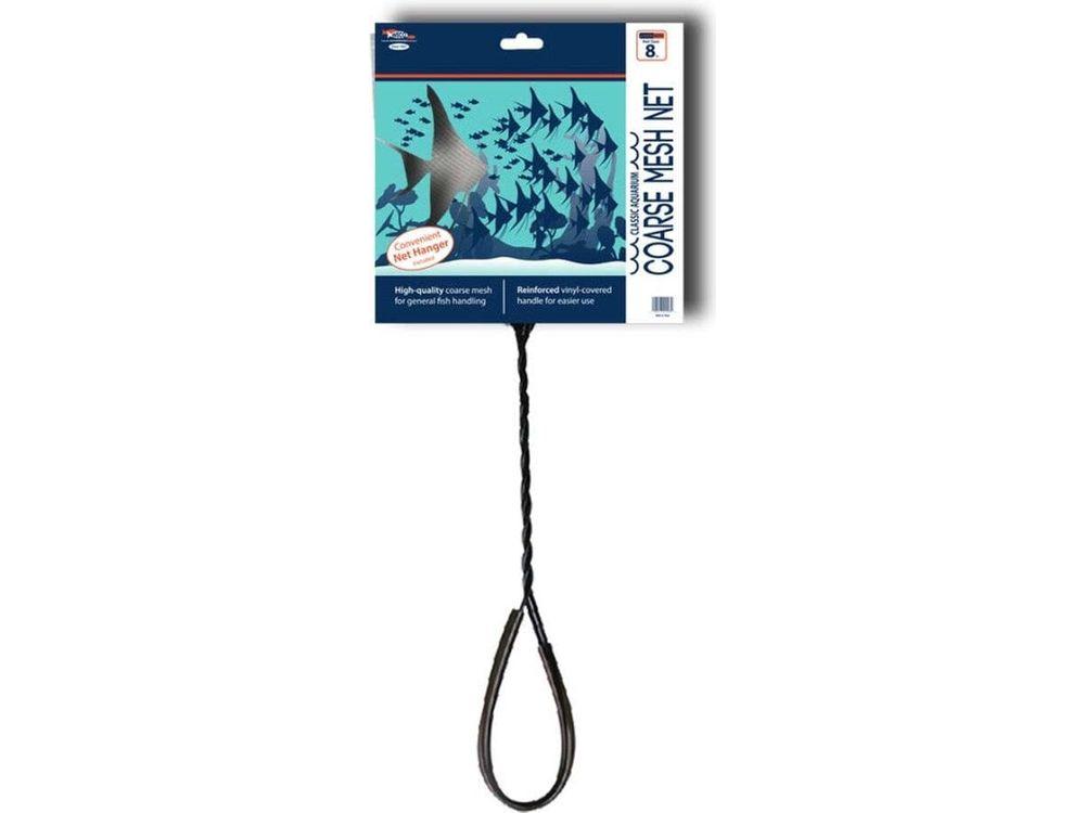 Weco Products Classic Coarse Mesh Net Standard Handle, Black, 1ea/8 in Fish Supplies Weco