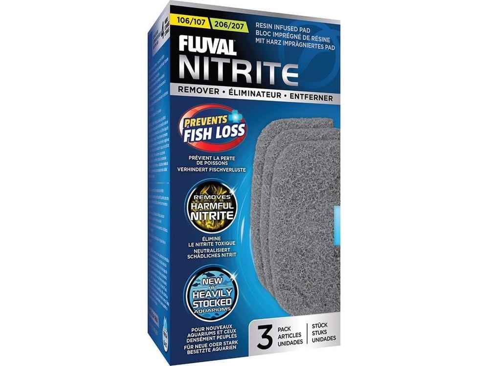 Fluval 106/107/206/207 Nitrate Remover Pad, 3pk Fish Supplies Fluval