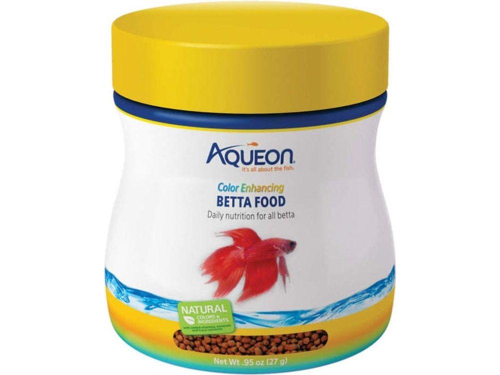 Aqueon Betta Food Color Enhancing 1ea/Floating Pellet, .95 oz Fish Supplies Aqueon