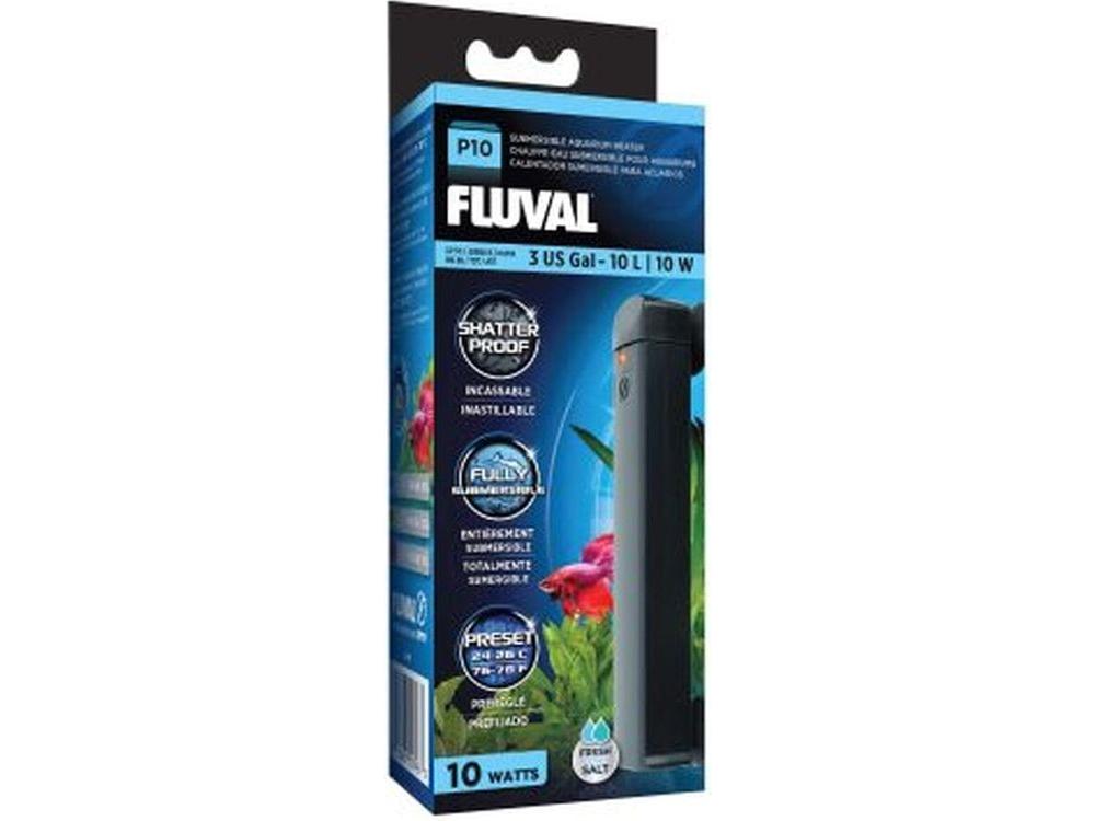 Fluval P10 Pre-Set Aquarium Heater, 3 gallon Fish Supplies Fluval