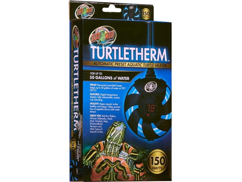 Zoo Med Turtletherm Automatic Preset Aquatic Turtle Heater 1ea/150 W turtle supplies Zoo Med Aquatic