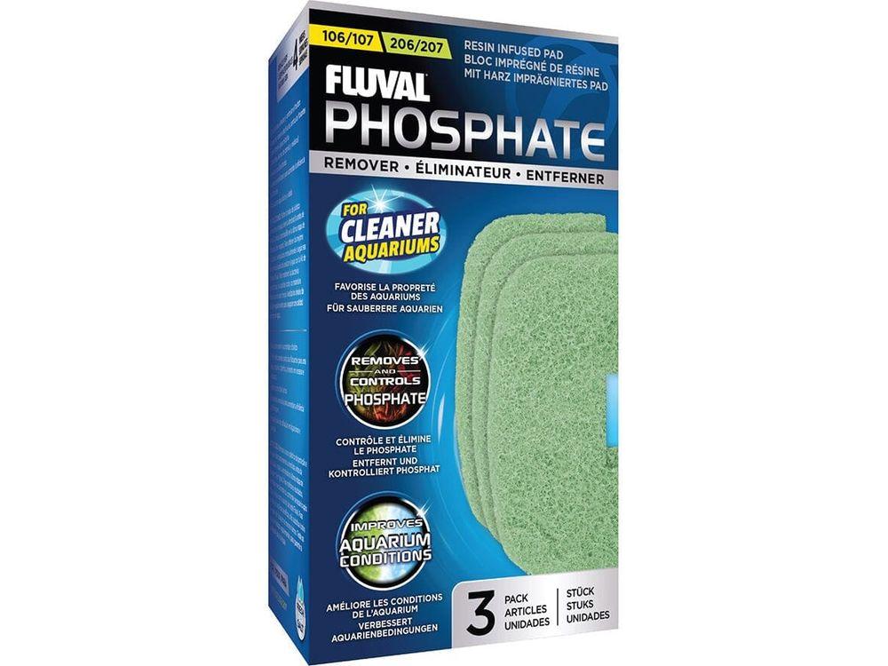 Fluval 106/107/206/207 Phosphate Remover Pad, 3pk Fish Supplies Fluval
