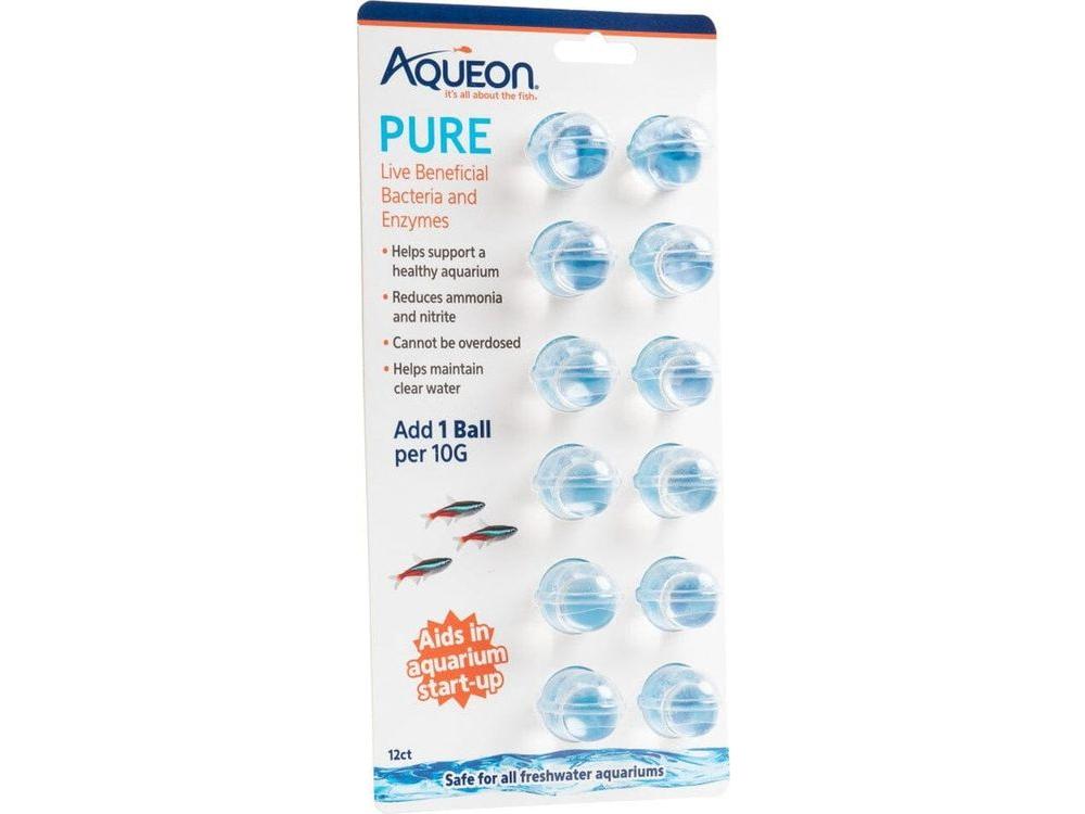 Aqueon PURE Live Beneficial Bacteria 12pk Aquarium Additives Aqueon