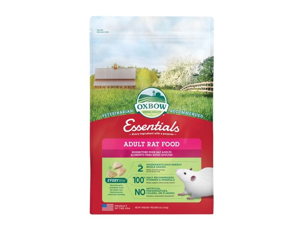 Oxbow Animal Health Essentials Adult Rat Food 1ea/3 lb