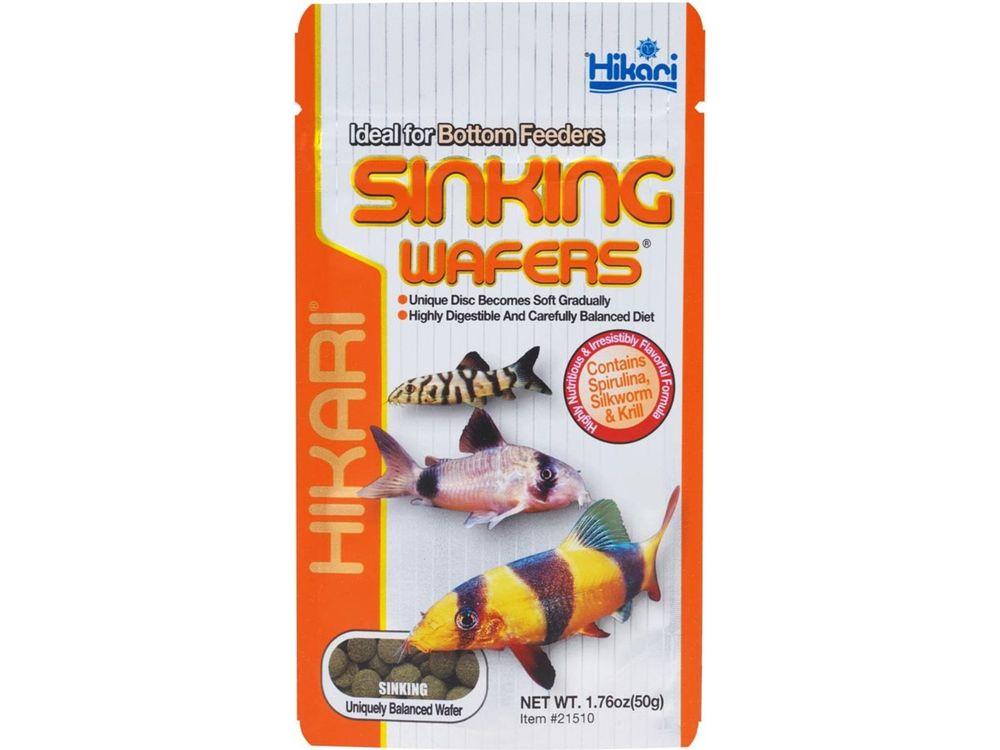 Hikari Sinking Wafers Rapidly Sinking Wafer Fish Food 1.76 oz Aquatic Diet Hikari