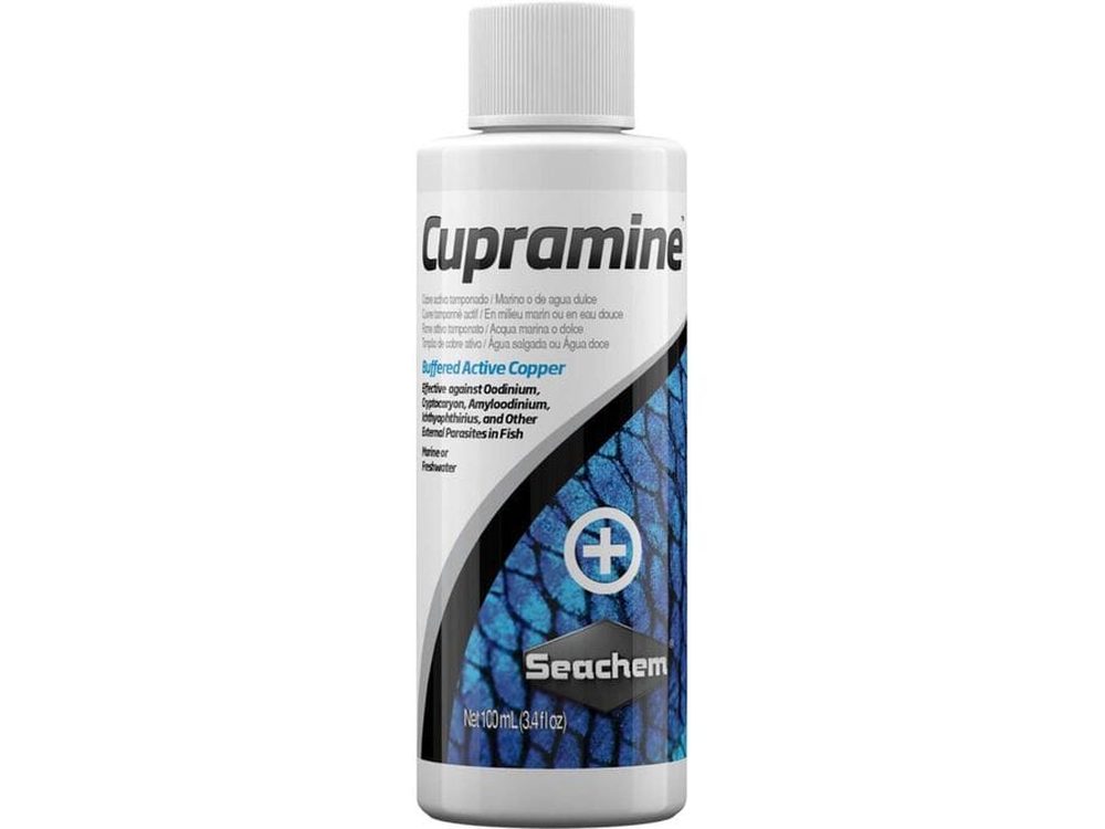 Seachem Laboratories Cupramine Copper Treatment 1ea/3.4 fl oz
