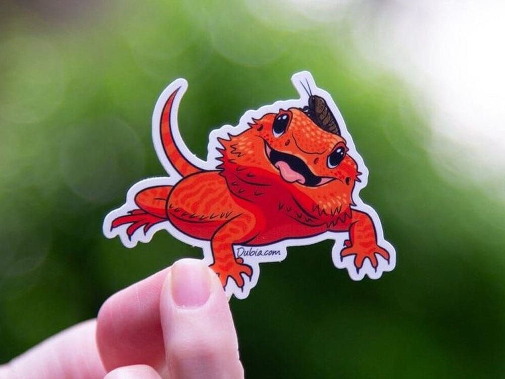Red Beardie Open Mouth Sticker