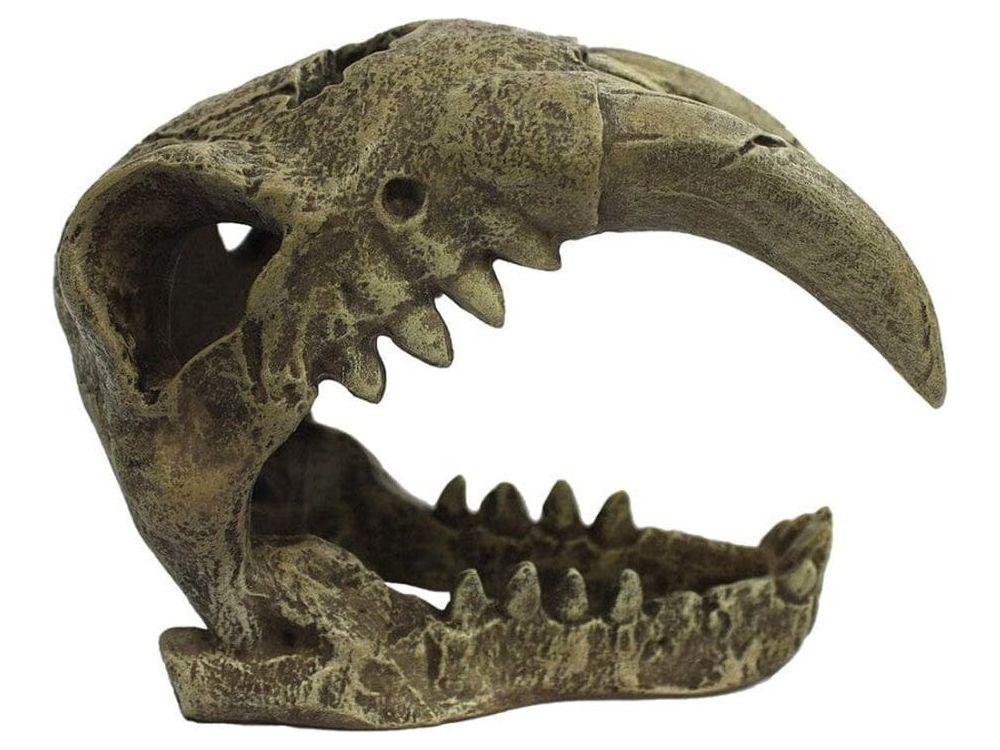 Komodo Larger Saber Tooth Reptile Hideout Gray LG Komodo