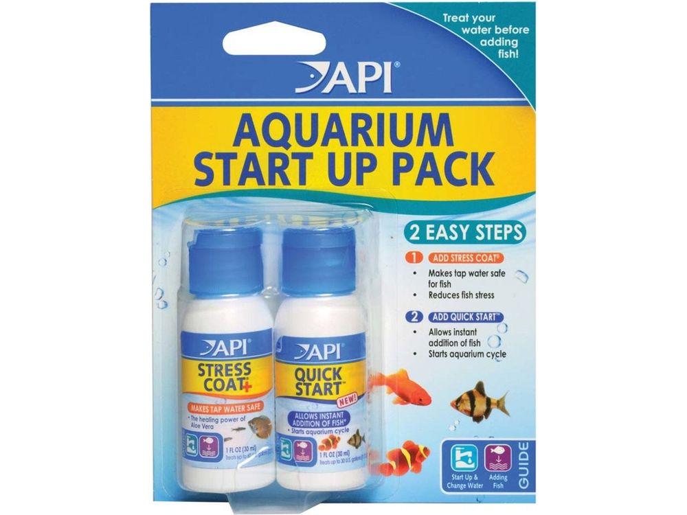 API Stress Coat Fish Supplies API API Stress Coat & Quick Start Aquarium Start Up Pack 1ea/2 fl oz