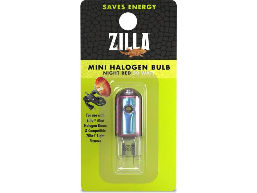 Zilla Mini Halogen Bulb Night Red, 1ea/50 W