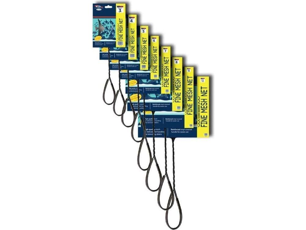 Weco Products Classic Fine Mesh Net Standard Handle, Black, 1ea/5 in Fish Supplies Weco