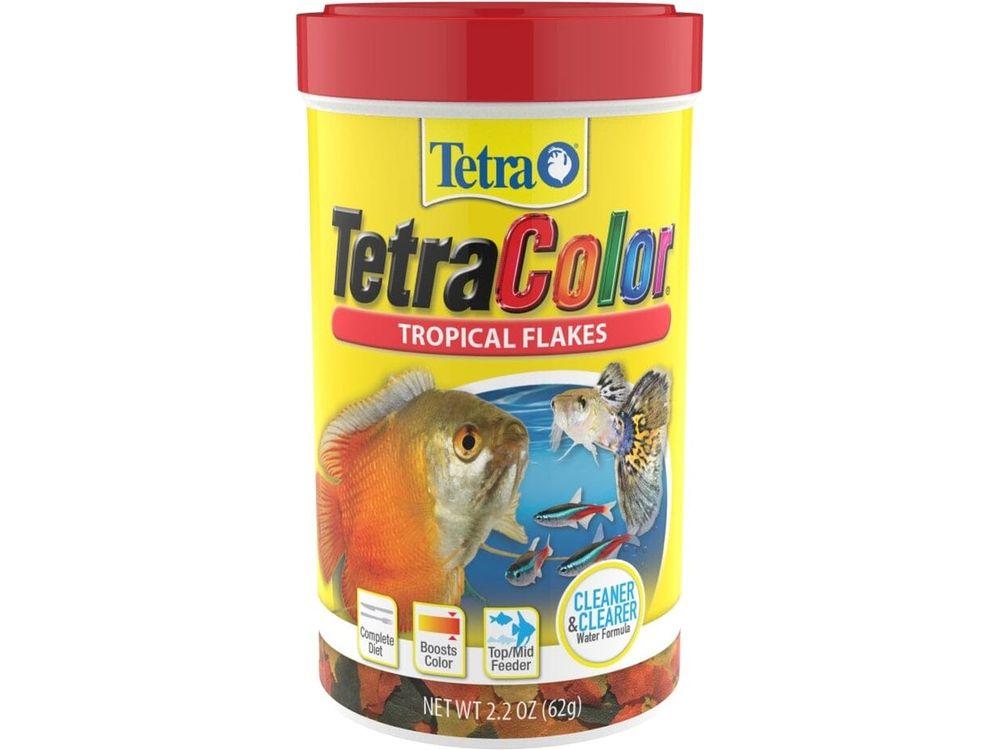 Tetra TetraColor Tropical Flakes Fish Food 1ea/2.2 oz Aquatic Diet Tetra