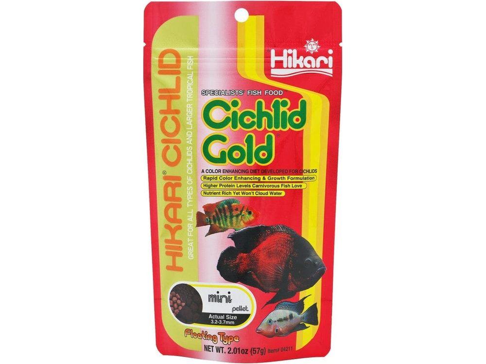 Hikari Cichlid Baby Gold Pellets Fish Food 2 oz Aquatic Diet Hikari